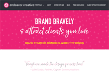 Tablet Screenshot of endeavorcreative.com